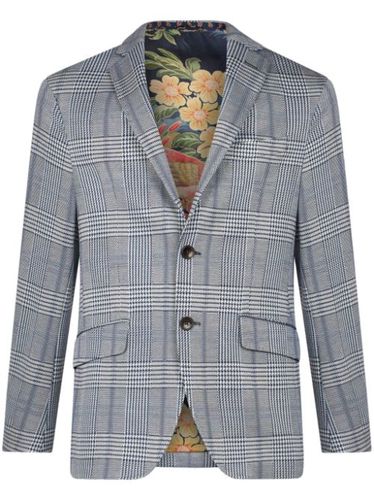 ETRO blazer à motif tartan - Bleu - ETRO - Modalova