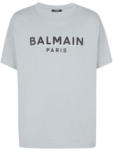 T-shirt en coton à logo imprimé - Balmain - Modalova