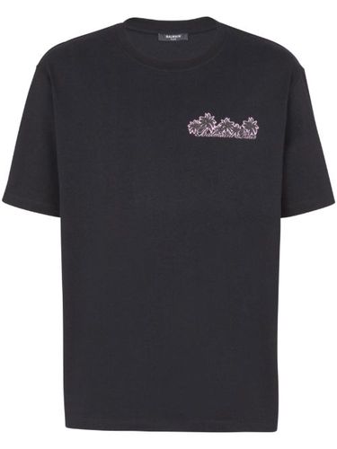 T-shirt en coton à imprimé Club - Balmain - Modalova