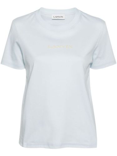 T-shirt en coton à logo brodé - Lanvin - Modalova