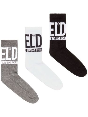 Lot de 2 paires de chaussettes à logo intarsia - Diesel - Modalova
