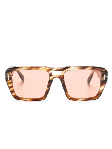 Lunettes de soleil Redford à monture pilote - TOM FORD Eyewear - Modalova