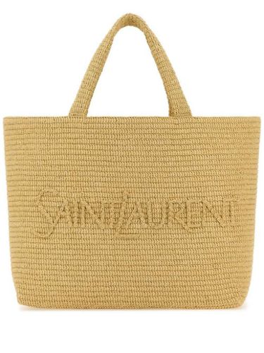 Sac cabas en raphia - Saint Laurent - Modalova