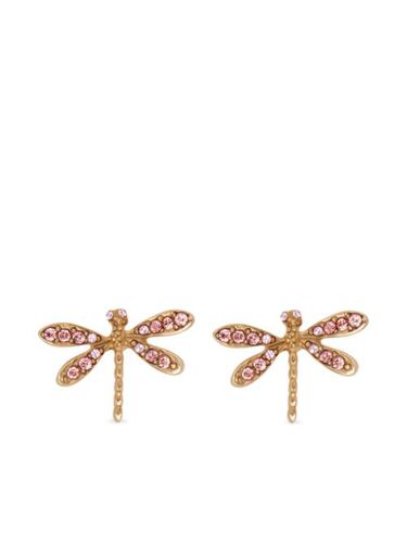 Boucles d'oreilles Dragonfly serties de cristaux - Oscar de la Renta - Modalova