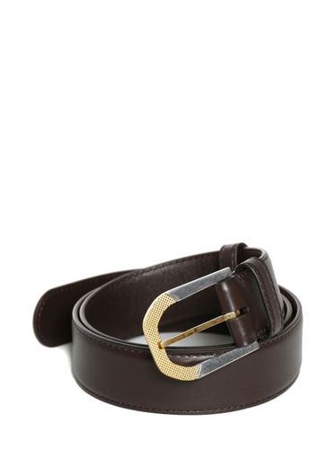 The Row leather belt - Marron - The Row - Modalova