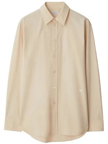Chemise en coton à logo brodé - Burberry - Modalova