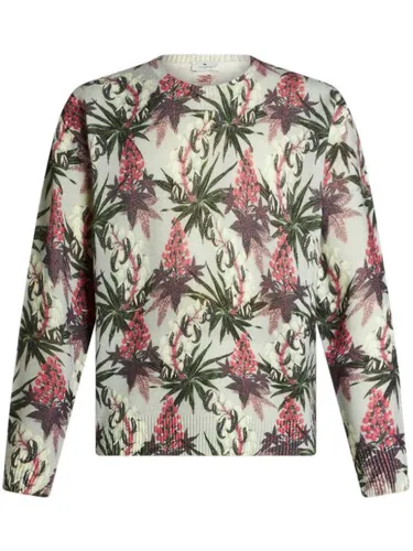 Pull à fleurs en maille intarsia - ETRO - Modalova