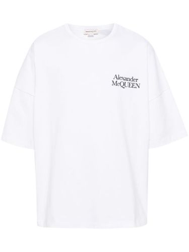 T-shirt en coton à logo imprimé - Alexander McQueen - Modalova