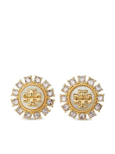 Puces d'oreilles Kira serties de cristaux - Tory Burch - Modalova