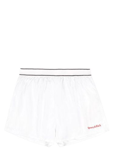 Short de sport à logo imprimé - Sporty & Rich - Modalova