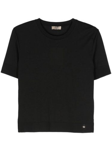 Herno t-shirt en maille fine - Noir - Herno - Modalova