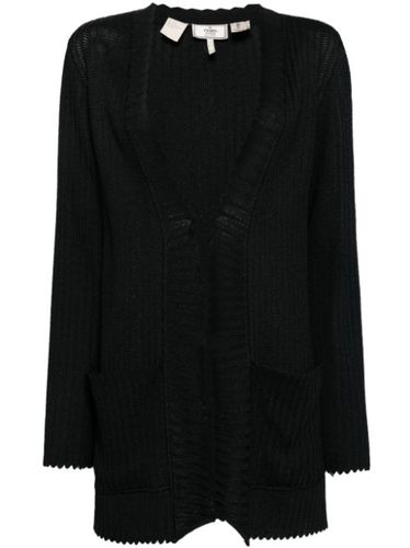 Cardigan en maille ajourée à bords festonnés - Fendi Pre-Owned - Modalova