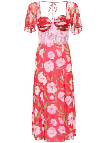 Robe mi-longue en chiffon à fleurs - ROTATE BIRGER CHRISTENSEN - Modalova