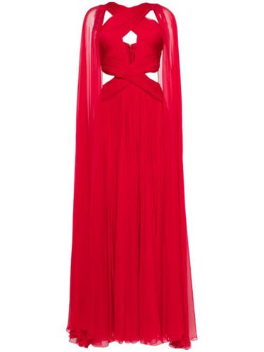 Robe longue en soie mélangée - Zuhair Murad - Modalova