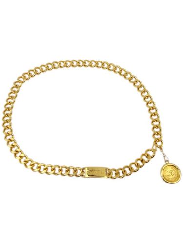 Ceinture Medallion à détail de chaîne (années 1990-2000) - CHANEL Pre-Owned - Modalova
