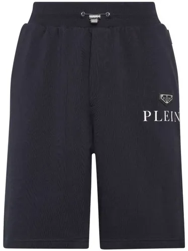 Short en coton mélangé à plaque logo - Philipp Plein - Modalova