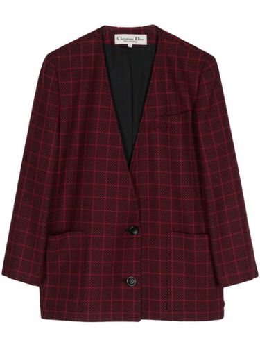 Blazer à carreaux - Christian Dior Pre-Owned - Modalova