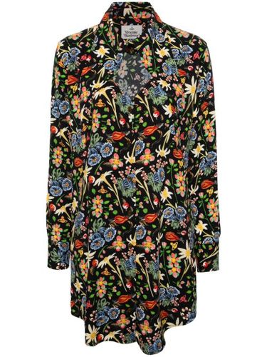 Robe-chemise courte Heart à fleurs - Vivienne Westwood - Modalova