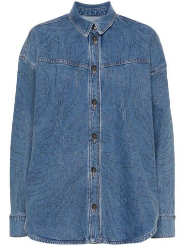 Chemise en jean à ornements en cristal - ROTATE BIRGER CHRISTENSEN - Modalova