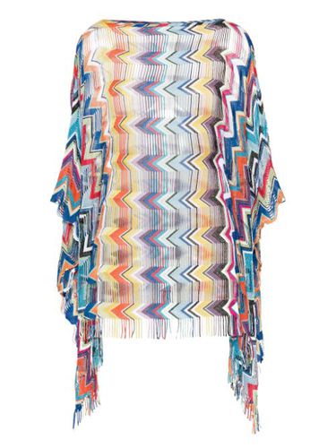 Caftan frangé à motif zig-zag - Missoni - Modalova