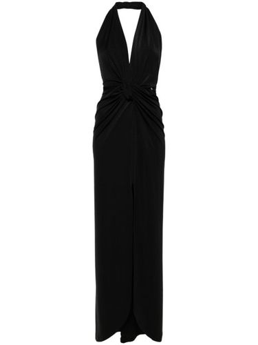 Robe longue à col v profond - NISSA - Modalova