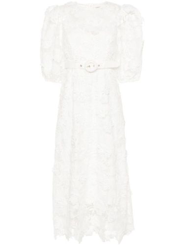 Robe Halliday Lace Flower mi-longue - ZIMMERMANN - Modalova