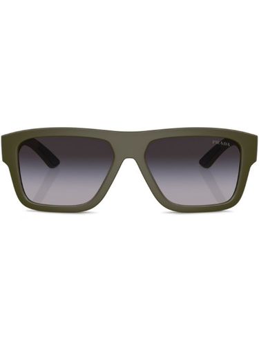 Lunettes de soleil imprimées à monture carrée - Prada Linea Rossa - Modalova