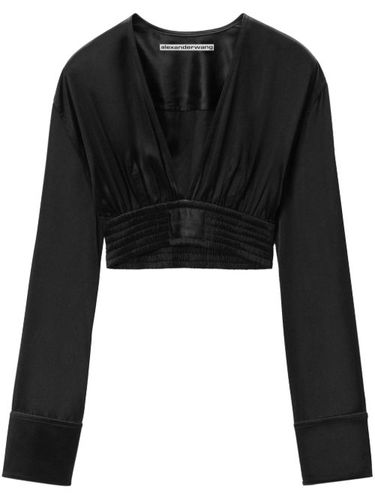 Blouse crop à manches longues - Alexander Wang - Modalova