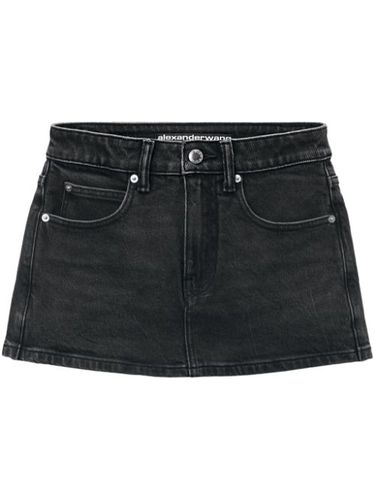 Jupe-short en jean à taille mi-haute - Alexander Wang - Modalova