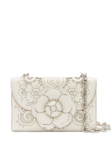 Sac porté épaule Tro à fleur appliquée - Oscar de la Renta - Modalova