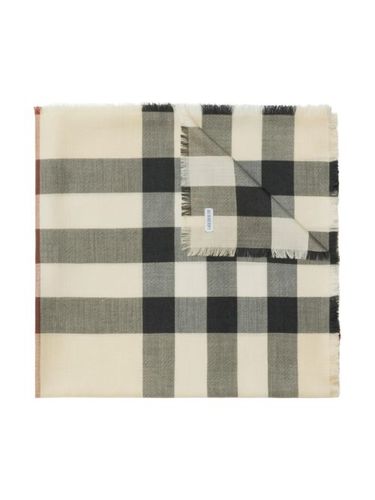 Écharpe frangée à motif Vintage Check - Burberry - Modalova