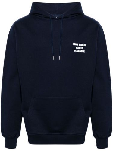 Hoodie en coton à slogan imprimé - Drôle De Monsieur - Modalova