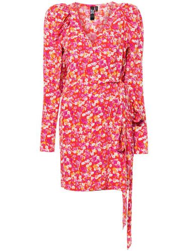 X Reina Olga robe portefeuille à fleurs en jacquard - ROTATE BIRGER CHRISTENSEN - Modalova