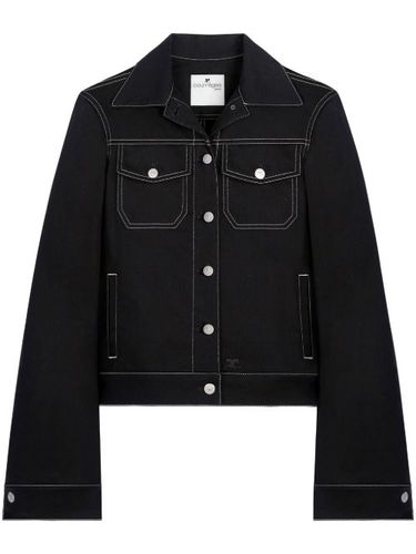 Veste en jean à coutures contrastantes - Courrèges - Modalova