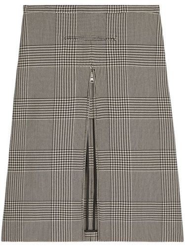 Jupe mi-longue zippée à carreaux - Courrèges - Modalova