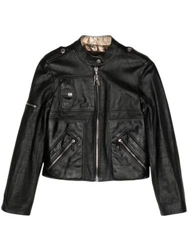 Veste en cuir à fermeture zippée - Louis Vuitton Pre-Owned - Modalova