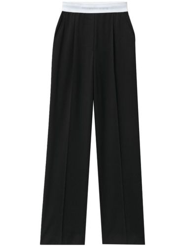 Pantalon plissé à bande logo - Alexander Wang - Modalova