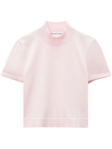 Haut crop à logo embossé - Alexander Wang - Modalova