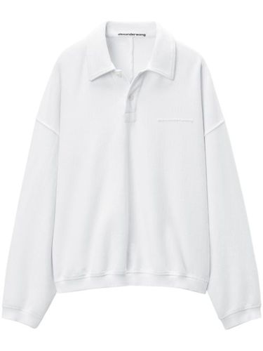 Polo en coton à logo embossé - Alexander Wang - Modalova