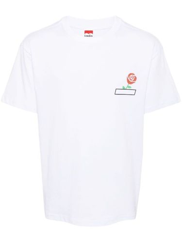 T-shirt fleuri en coton à logo imprimé - Ground Zero - Modalova