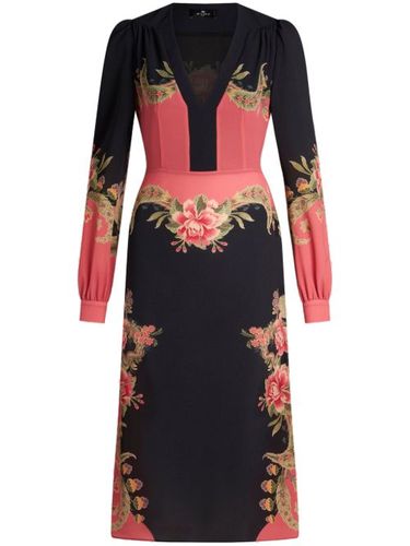 Robe mi-longue à fleurs - ETRO - Modalova