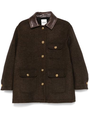 Manteau à simple boutonnage - SANDRO - Modalova