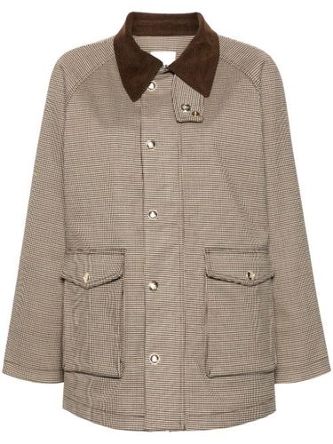 SANDRO manteau à carreaux - Marron - SANDRO - Modalova
