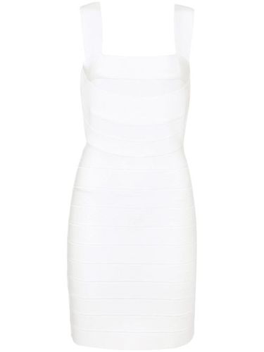 Robe courte à encolure carrée - Hervé Léger - Modalova