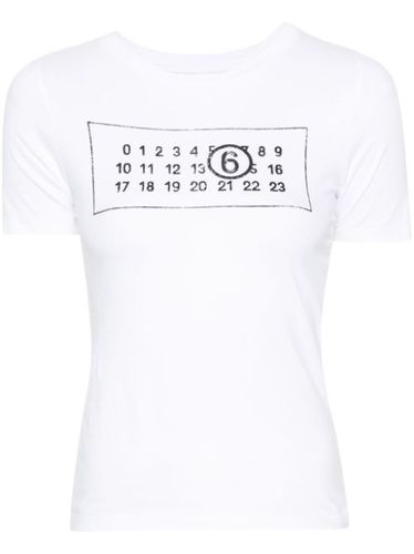 T-shirt en coton à motif signature - MM6 Maison Margiela - Modalova