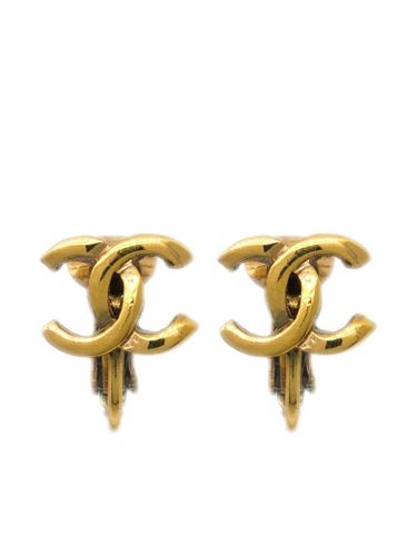 Boucles d'oreilles à clip CC (années 1990-2000) - CHANEL Pre-Owned - Modalova