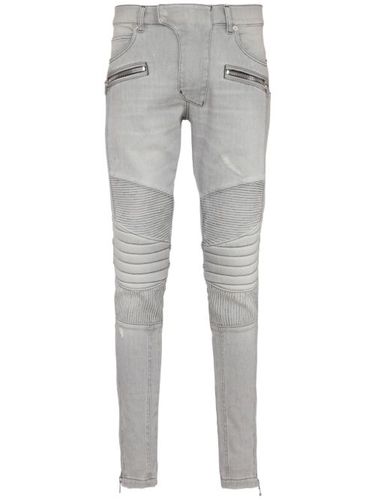 Jean Biker à coupe slim - Balmain - Modalova