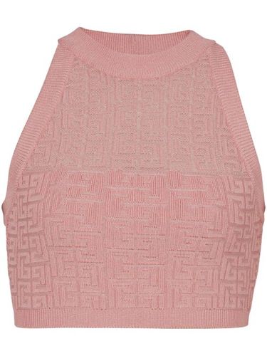 Haut à motif monogrammé - Balmain - Modalova