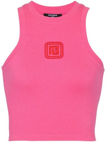 Débardeur à logo brodé - Balmain - Modalova