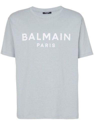 T-shirt en coton à logo imprimé - Balmain - Modalova